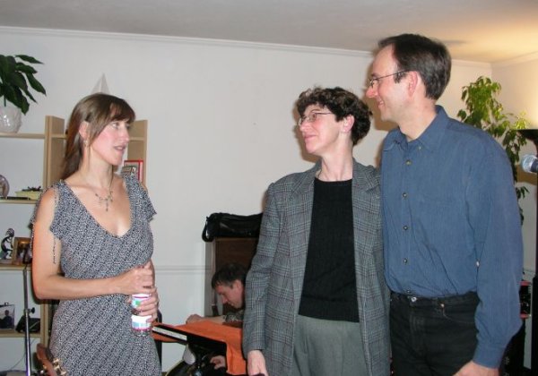 Happy Rhodes with Chip Lueck and his mom Sue Lueck - Chip & Jo's House Concert - Kenosha, WI - Nov. 11, 2003