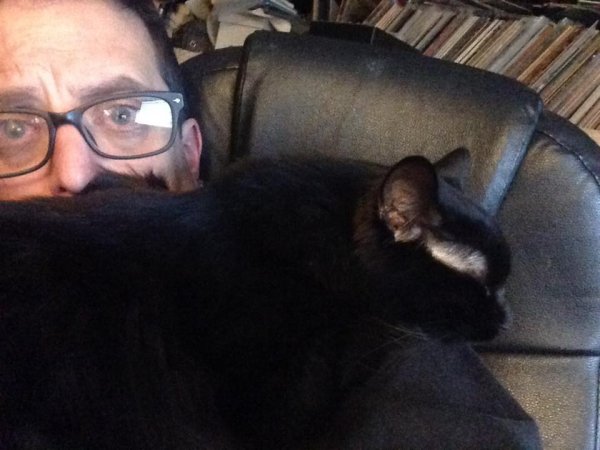 Geoffrey Simmons with Luna Softpaws 