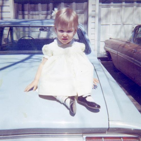 Happy Rhodes dressed in her Sunday Best (Date unknown. Location? Maybe Poughkeepsie, NY)