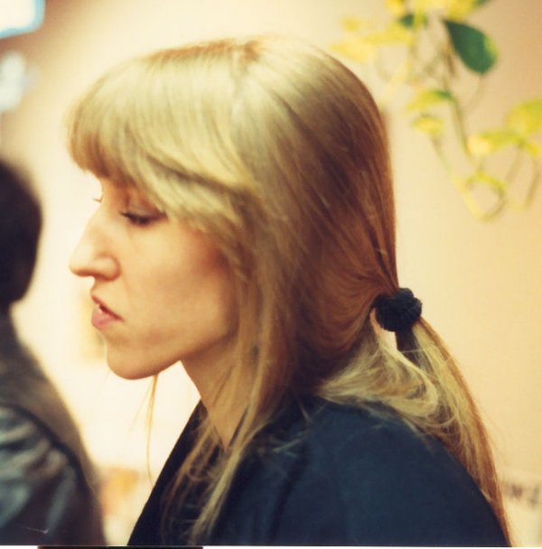 Happy Rhodes at a record store signing - Philadelphia, PA - March 1992