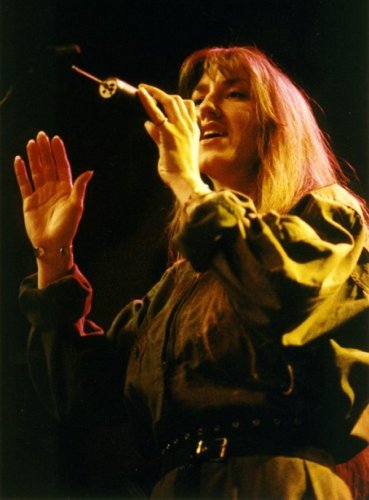 Happy Rhodes at the Middle East Club - Philadelphia, PA - January 5, 1995  (Photo by Jeff Wasilko)