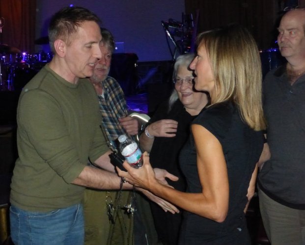 Happy Rhodes with ?, Mike Weis, Vickie and Cappy Petri at Beachland Ballroom - Cleveland, OH - October 25, 2016 (a Security Project show)