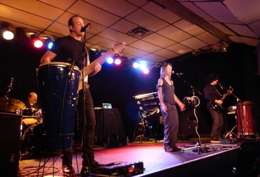  Jerry Marotta, Trey Gunn, Happy Rhodes & Michael Cozzi at Shank Hall - Milwaukee, WI - Nov. 20, 2017  (a Security Project show)