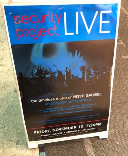Regent Theater sign - Arlington, MA - November 10, 2017 (a Security Project show) 