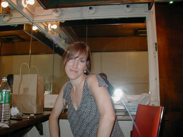 Happy Rhodes, backstage at The Bottom Line - New York, NY - July 2, 2003