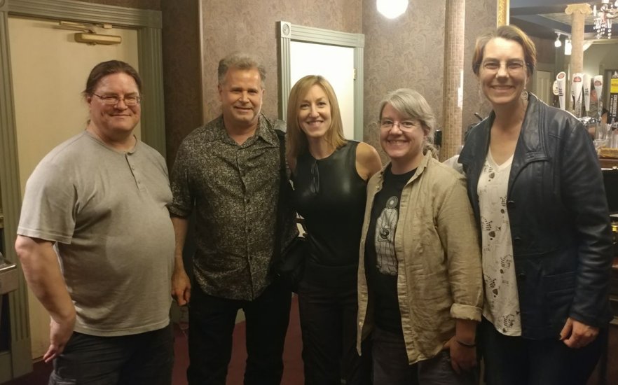 Happy Rhodes with woj, Mark C, meth & Seneca - Sellersville Theater - Sellersville, PA - May 26, 2018 (a Security Project show)